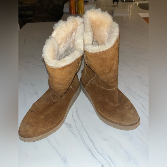 Koolaburra Shoes Koolaburra Ugg Boots Tan Suede Sherling Boots